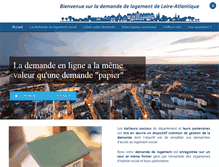 Tablet Screenshot of demandelogement44.fr